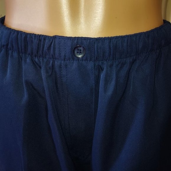 Speculation Navy Pull On Elastic Waist w/Button On Front Crop Pants Size S NWT - Picture 2 of 6